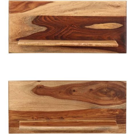 NOVA Les étagères Murales Définissent 2 Pcs En Bois Massif De Sheesham Différentes Tailles Étagères Murales 2 Pcs 58 X 26 X 20 Cm Bois De Sesham Massif Taille : 58x26x20 Cm 6 NOVA Les étagères Murales Définissent 2 Pcs En Bois Massif De Sheesham Différentes Tailles Étagères Murales 2 Pcs 58 X 26 X 20 Cm Bois De Sesham Massif Taille : 58x26x20 Cm – Image 4