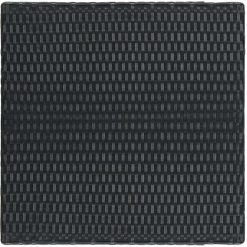 NOVA Square Garden Bar Table 60.5x60.5x110.5 Cm Diverses Couleurs Table De Bar De Jardin Noir 60,5x60,5x110,5 Cm Résine Tressée Couleur : Noir -Table haute et bar Soldes 57224169 3