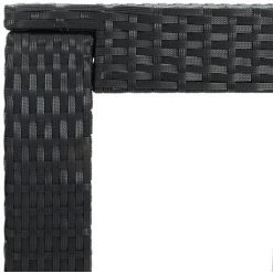 NOVA Square Garden Bar Table 60.5x60.5x110.5 Cm Diverses Couleurs Table De Bar De Jardin Noir 60,5x60,5x110,5 Cm Résine Tressée Couleur : Noir -Table haute et bar Soldes 57224169 4