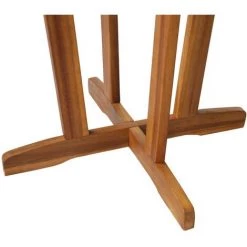 NOVA Tableau De Bar 60x105 Cm En Bois D'acacia Solide Table De Bar 60x105 Cm Bois D'acacia Massif -Table haute et bar Soldes 57225038 5