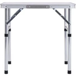 NOVA Table Pliante à Partir De Camping En Aluminium 60x45cm Différentes Couleurs Table Pliable De Camping Blanc Aluminium 60x45 Cm Couleur : Argent -Table haute et bar Soldes 57225691 3