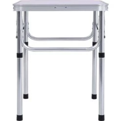 NOVA Table Pliante à Partir De Camping En Aluminium 60x45cm Différentes Couleurs Table Pliable De Camping Blanc Aluminium 60x45 Cm Couleur : Argent -Table haute et bar Soldes 57225691 4