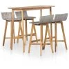 NOVA Ensemble De Déjeuner De Jardin 7 Pcs En Bois Massif En Bois Divers Modèles Mobilier à Dîner D'extérieur 5 Pcs Bois D'acacia Solide