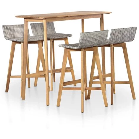 NOVA Ensemble De Déjeuner De Jardin 7 Pcs En Bois Massif En Bois Divers Modèles Mobilier à Dîner D'extérieur 5 Pcs Bois D'acacia Solide 3 NOVA Ensemble De Déjeuner De Jardin 7 Pcs En Bois Massif En Bois Divers Modèles Mobilier à Dîner D'extérieur 5 Pcs Bois D'acacia Solide
