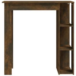 ASUPERMALL Table De Bar Avec étagère Chêne Fumé 102x50x103,5 Cm Aggloméré 11 ASUPERMALL Table De Bar Avec étagère Chêne Fumé 102x50x103,5 Cm Aggloméré -Table haute et bar Soldes 57740115 5