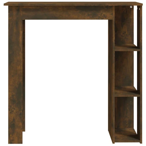 ASUPERMALL Table De Bar Avec étagère Chêne Fumé 102x50x103,5 Cm Aggloméré 7 ASUPERMALL Table De Bar Avec étagère Chêne Fumé 102x50x103,5 Cm Aggloméré – Image 5