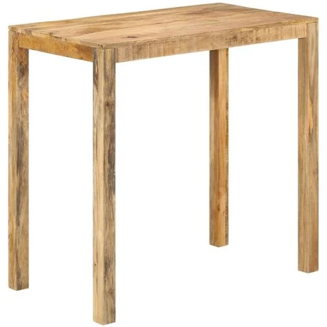 TRUE DEAL Table De Bar 112x60x108 Cm Bois De Manguier Brut 3 TRUE DEAL Table De Bar 112x60x108 Cm Bois De Manguier Brut