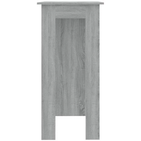 TRUE DEAL Table De Bar Avec étagère Sonoma Gris 102x50x103,5 Cm Aggloméré 6 TRUE DEAL Table De Bar Avec étagère Sonoma Gris 102x50x103,5 Cm Aggloméré – Image 4