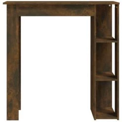 TRUE DEAL Table De Bar Avec étagère Chêne Fumé 102x50x103,5 Cm Aggloméré 9 TRUE DEAL Table De Bar Avec étagère Chêne Fumé 102x50x103,5 Cm Aggloméré -Table haute et bar Soldes 57842565 3