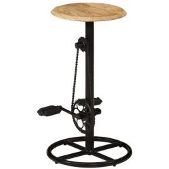 INLIFE Chaises De Bar 2 Pcs Bois De Manguier Solide -Table haute et bar Soldes 57884717 3