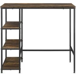 NOVA Table Haute Des Bars Péninsule De Cuisine Diverses étagères -Table haute et bar Soldes 58597327 4