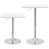 NOVA Table Haute Carrée Des Bars Pub De Cuisine Avec Base En Métal Différentes Couleurs Couleur : BLANCHE -Table haute et bar Soldes 58598366 1