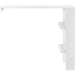 NOVA Tableau Mural Péninsule Pour La Cuisine 120x45x106 2 étagères Différentes Couleurs Couleur : BLANCHE -Table haute et bar Soldes 58598552 3
