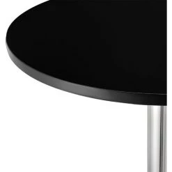 NOVA Table Ronde Haute Des Bars Pub De Cuisine Avec Base En Métal Différentes Couleurs Couleur : NOIR -Table haute et bar Soldes 58598699 3