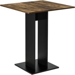 NOVA Table De Cuisine Stimocali Bulle Carrée Forme Moderne Conception Diverses Couleurs Couleur : Jouer / Noir