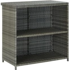 INLIFE Ensemble De Bar 3 Pcs Résine Tressée Gris - Gris 11 INLIFE Ensemble De Bar 3 Pcs Résine Tressée Gris - Gris -Table haute et bar Soldes 58690797 5
