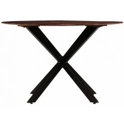 INLIFE Table De Salle à Manger Bois Massif De Sesham 120 X 77 Cm - Brun -Table haute et bar Soldes 59172503 3