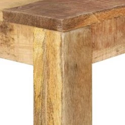 INLIFE Table De Bar 112x60x108 Cm Bois De Manguier Brut - Brun -Table haute et bar Soldes 59172813 4