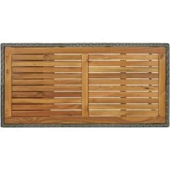 INLIFE Meuble De Bar De Jardin 5 Pcs Et Coussins Résine Tressée Gris - Gris -Table haute et bar Soldes 59173227 3