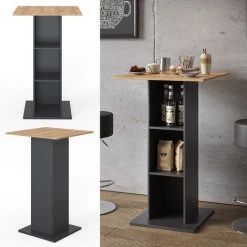 Table De Bar „Rodeo" Anthracite/Goldkraft Vicco -Table haute et bar Soldes 59175138 2