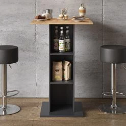Table De Bar „Rodeo" Anthracite/Goldkraft Vicco -Table haute et bar Soldes 59175138 5
