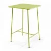 OVIALA Palavas - Table De Bar Acier Vert - Vert -Table haute et bar Soldes 59314718 1