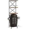 LES TENDANCES Bar Tracteur Avant Métal Noir Patrick L 87 Cm -Table haute et bar Soldes 59646933 1