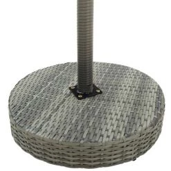 Topdeal Ensemble De Bar De Jardin 3 Pcs Et Coussins Résine Tressée Gris FF3064765_FR -Table haute et bar Soldes 59653126 4