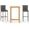 Topdeal Ensemble De Bar De Jardin Avec Coussins 3 Pcs Gris FF3067943_FR 1 Topdeal Ensemble De Bar De Jardin Avec Coussins 3 Pcs Gris FF3067943_FR -Table haute et bar Soldes 59653230 1