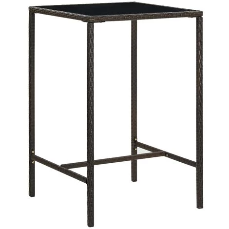 Topdeal Meuble De Bar De Jardin 5 Pcs Et Coussins Résine Tressée Marron FF3064819_FR 4 Topdeal Meuble De Bar De Jardin 5 Pcs Et Coussins Résine Tressée Marron FF3064819_FR – Image 2