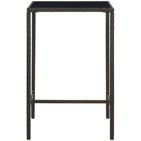 Topdeal Meuble De Bar De Jardin 5 Pcs Et Coussins Résine Tressée Marron FF3064819_FR 5 Topdeal Meuble De Bar De Jardin 5 Pcs Et Coussins Résine Tressée Marron FF3064819_FR – Image 3