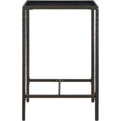 Topdeal Meuble De Bar De Jardin 5 Pcs Et Coussins Résine Tressée Marron FF3064819_FR 10 Topdeal Meuble De Bar De Jardin 5 Pcs Et Coussins Résine Tressée Marron FF3064819_FR -Table haute et bar Soldes 59653493 4