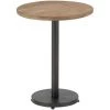 LES TENDANCES Table De Bar Rond Bois Massif Massimo L 48 Cm -Table haute et bar Soldes 59799752 1