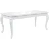 INLIFE Table De Salle à Manger 179x89x81 Cm Blanc Brillant -Table haute et bar Soldes 59848321 1