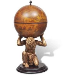 NOVA Bar A Globo Portabottiglie Vino Design Atlas 42x42x85 Cm Avec 4 Compartiments -Table haute et bar Soldes 59980869 3