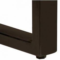 NOVA Tableau à Manger Salon En Bois Massif 180x90x76 Cm Brun -Table haute et bar Soldes 59995255 4