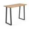 Table Haute Coloris Naturel En Bois Massif D'acacia -longueur 140 X Profondeur 60 X Hauteur 105 Cm -PEGANE- -Table haute et bar Soldes 60152467 1