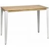 Table Mange Debout Lunds 60X140x110cm Blanc-Vieilli. Box Furniture - Blanc -Table haute et bar Soldes 60283830 1
