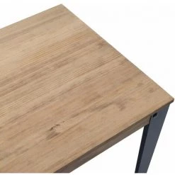 Table Mange Debout Lunds 59x59x110cm Noir-Vieilli. Box Furniture - Noir -Table haute et bar Soldes 60283882 3
