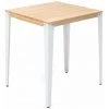 Table Mange Debout Lunds 59x59x110cm Blanc-Naturel. Box Furniture - Blanc -Table haute et bar Soldes 60283885 1
