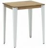 Table Mange Debout Lunds 59x59x110cm Blanc-Vieilli. Box Furniture - Blanc -Table haute et bar Soldes 60283886 1