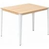 Table Mange Debout Lunds 80X120x110cm Blanc-Naturel. Box Furniture - Blanc -Table haute et bar Soldes 60283896 1