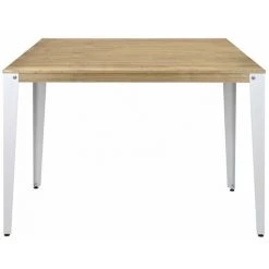 Table Mange Debout Lunds 80X160x110cm Blanc-Vieilli. Box Furniture - Blanc -Table haute et bar Soldes 60283898 2