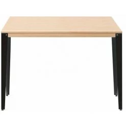 Table Mange Debout Lunds 80X160x110cm Noir-Naturel. Box Furniture - Noir -Table haute et bar Soldes 60359745 3