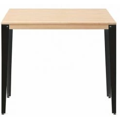 Table Mange Debout Lunds 80X120x110cm Noir-Naturel. Box Furniture - Noir -Table haute et bar Soldes 60359750 2