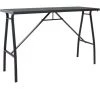 Topdeal Table De Bar De Jardin Noir 180x60x110 Cm Verre Trempé FF48122_FR 2 Topdeal Table De Bar De Jardin Noir 180x60x110 Cm Verre Trempé FF48122_FR -Table haute et bar Soldes 60371975 1