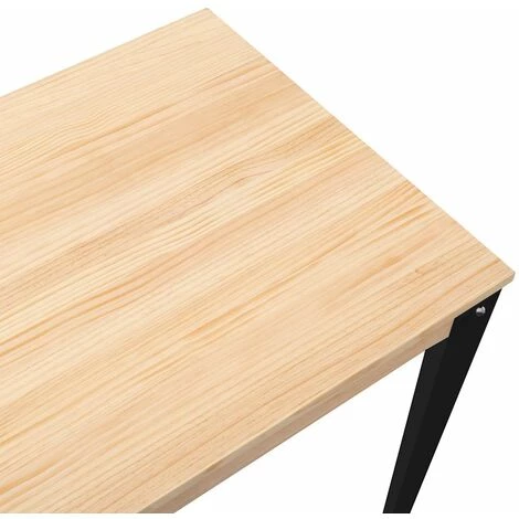 Table Mange Debout Lunds 80X80x110cm Noir-Naturel. Box Furniture - Noir 6 Table Mange Debout Lunds 80X80x110cm Noir-Naturel. Box Furniture - Noir – Image 4