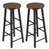 NOVA Définir 2 Tabourets De Bar Style En Bois Rustique Différentes Couleurs Couleur : Hêtre -Table haute et bar Soldes 60806325 1