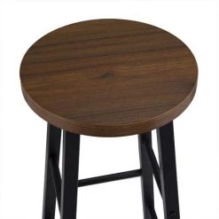 NOVA Définir 2 Tabourets De Bar Style En Bois Rustique Différentes Couleurs Couleur : Hêtre -Table haute et bar Soldes 60806325 4