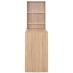 NOVA Table De Bar Avec Armoire Bibliothèque En Bois Table Moderne Différentes Couleurs Couleur : Chêne 11 NOVA Table De Bar Avec Armoire Bibliothèque En Bois Table Moderne Différentes Couleurs Couleur : Chêne -Table haute et bar Soldes 60806960 5